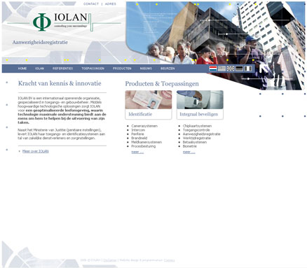 IOLAN heeft website laten maken voor haar hoofdkantoor