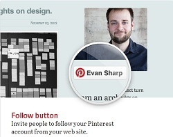 Pinterest marketing - Follow button