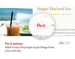 Pinterest marketing - Pin It button