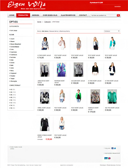 Webwinkel maken voor Eigen Wijs Mode