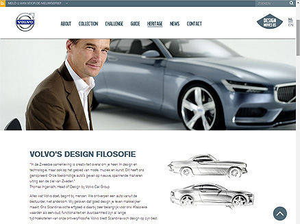 Website voor Volvo Cars Nederland - Heritage
