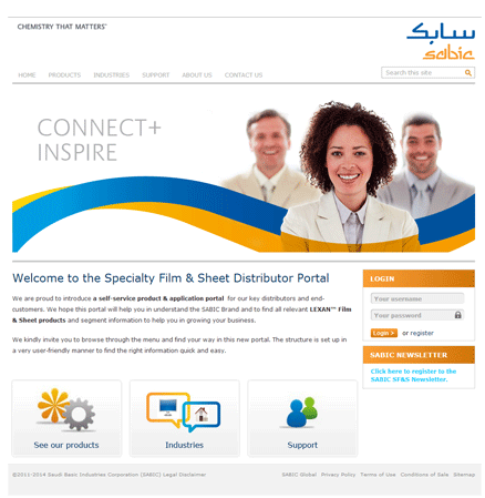 Hoogwaardig extranet portal - Sabic