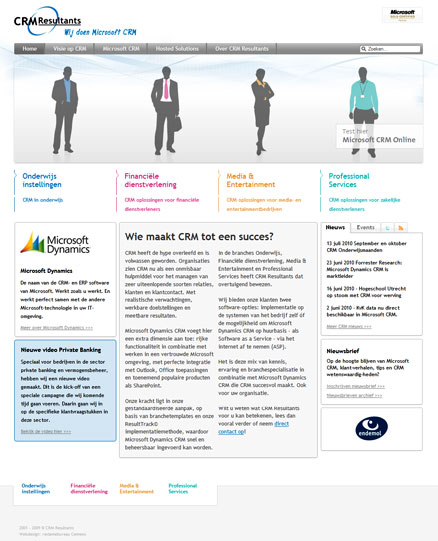 CRMR Webdesign homepage