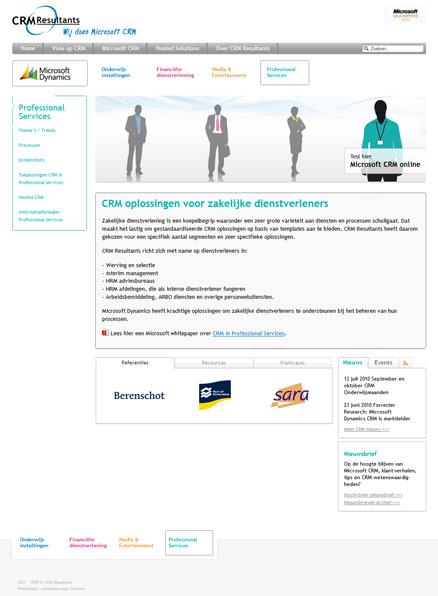 CRMR Webdesign subpage
