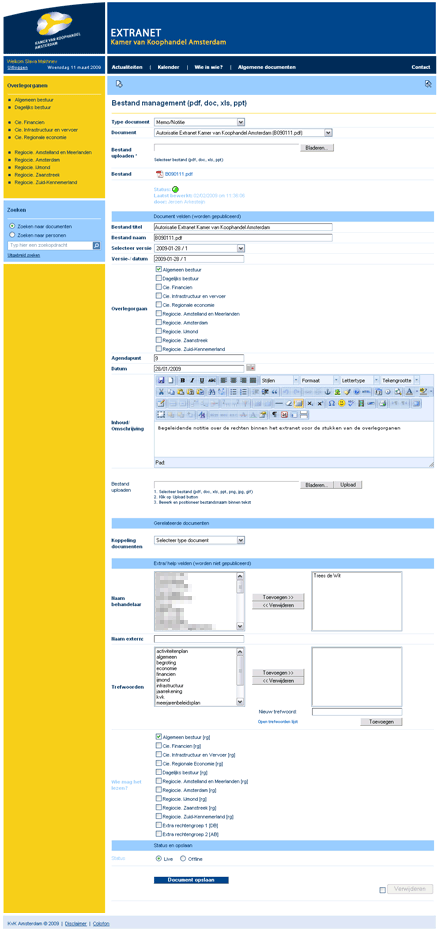 Content Management systeem (CMS) Amsterdam