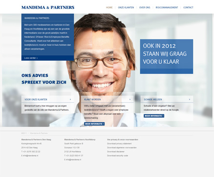 Branding en webdesign Mandema & Partners door Reclamebureau Connexx