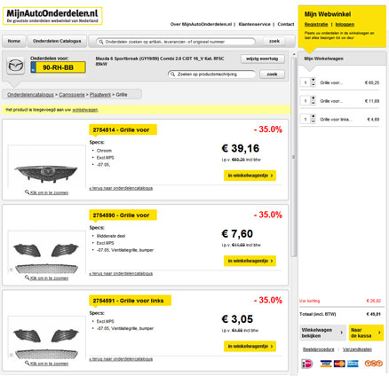 details webwinkel pagina MAO