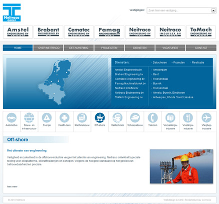 Webdesign voor Neitraco Groep BV