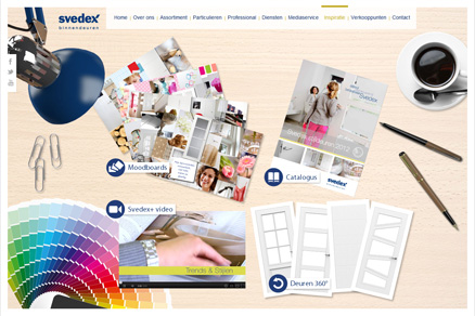 Svedex moodboards webdesign