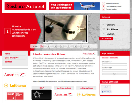 webdesign online training Lufthansa Group