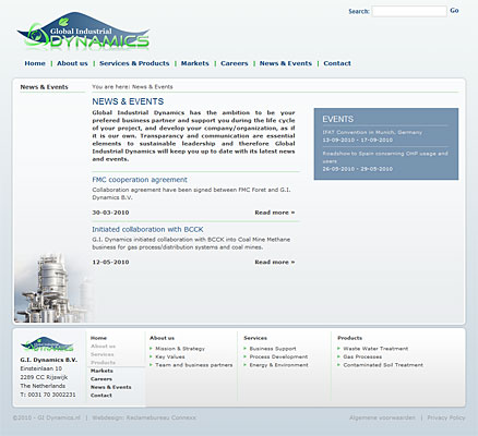 Webdesign nieuws page