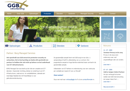 Website laten maken voor GGB