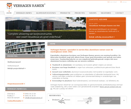 info website maken Verhagen Ramen
