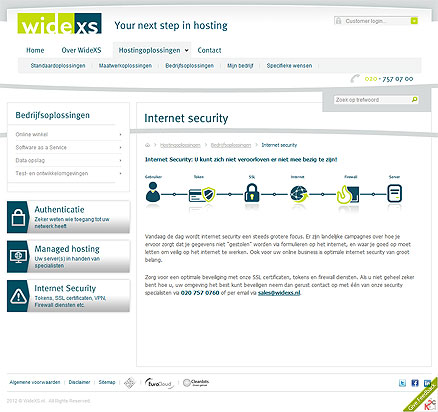 Webdesign WideXS subpage
