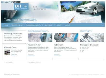 website ontwerp DTI