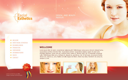 Webshop design Facial Estetics