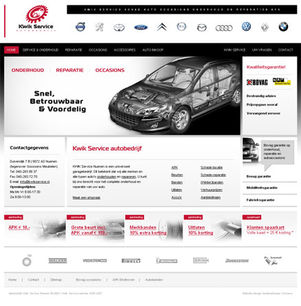 webdesign bureau voor quikservice (Eindhoven)