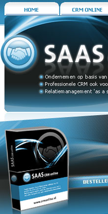 Saas CRM webdesign